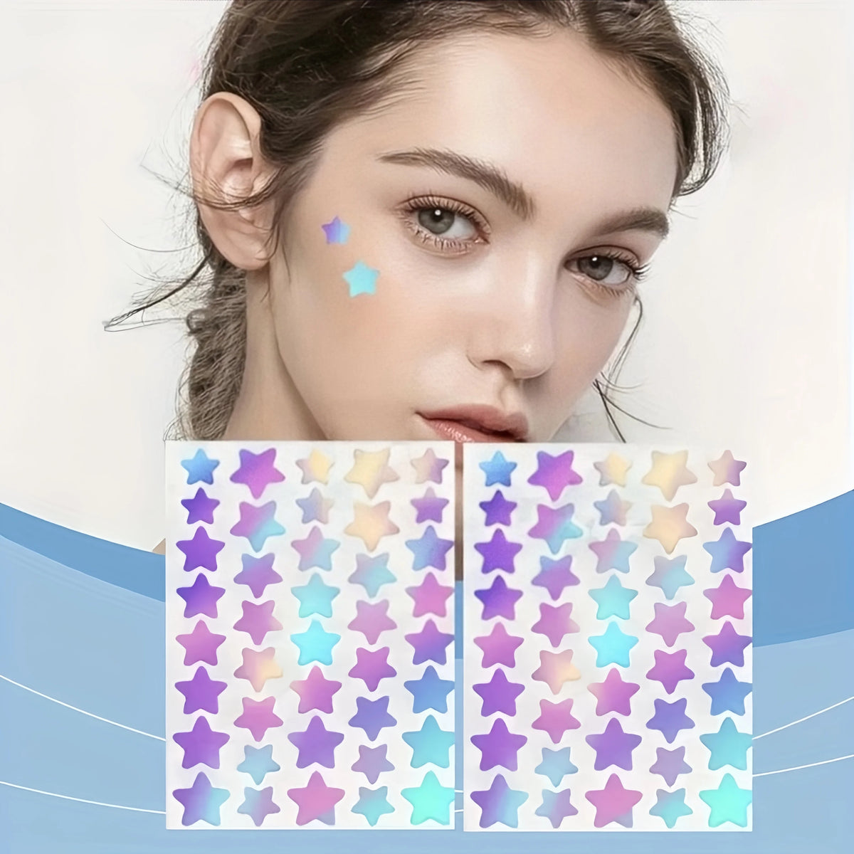 160/240pcs Deep-Cleansing Holographic Star Patch Set — Shiny Unisex Spot Cover Stickers for All Skin Types