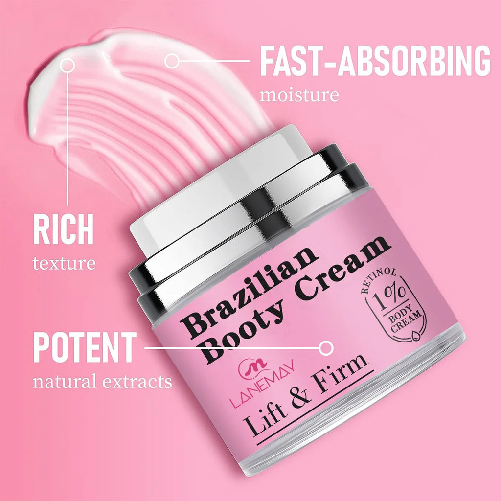 Brazilian Booty Cream Containing Retinol Makes the Skin Tight, Rich, and Elastic, and Lifts the Buttocks to Make Them Sexier