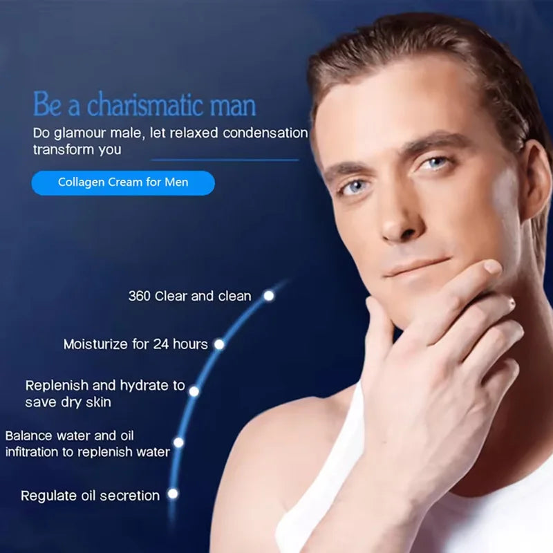 Men's Oil Control and Moisturizing Face Cream Hydrating Anti-Aging Smooth Wrinkles Shrink Pores Whitening Facial Men Skin Care