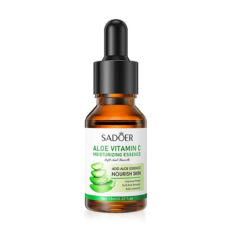 SADOER Aloe Snail Vitamin C Serum Facial Moisturizing Face Serum Anti-aging Hydrating Facial Essence Beauty Koera Skin Care