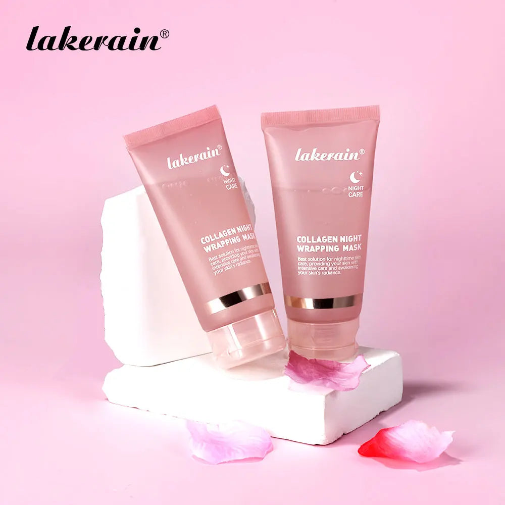 Night Collagen Wrapping Mask Rejuvenation Moisturizing Brightening Korean Face Mask Make Glowy Skin Elasticity Facial Mask