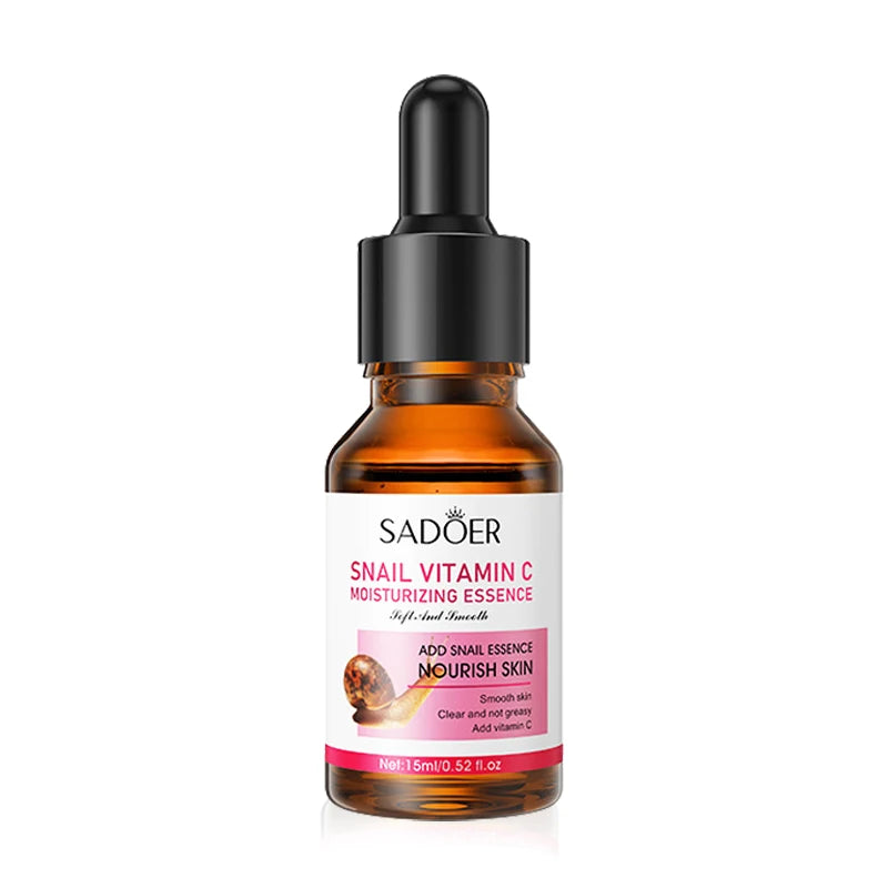 SADOER Aloe Snail Vitamin C Serum Facial Moisturizing Face Serum Anti-aging Hydrating Facial Essence Beauty Koera Skin Care