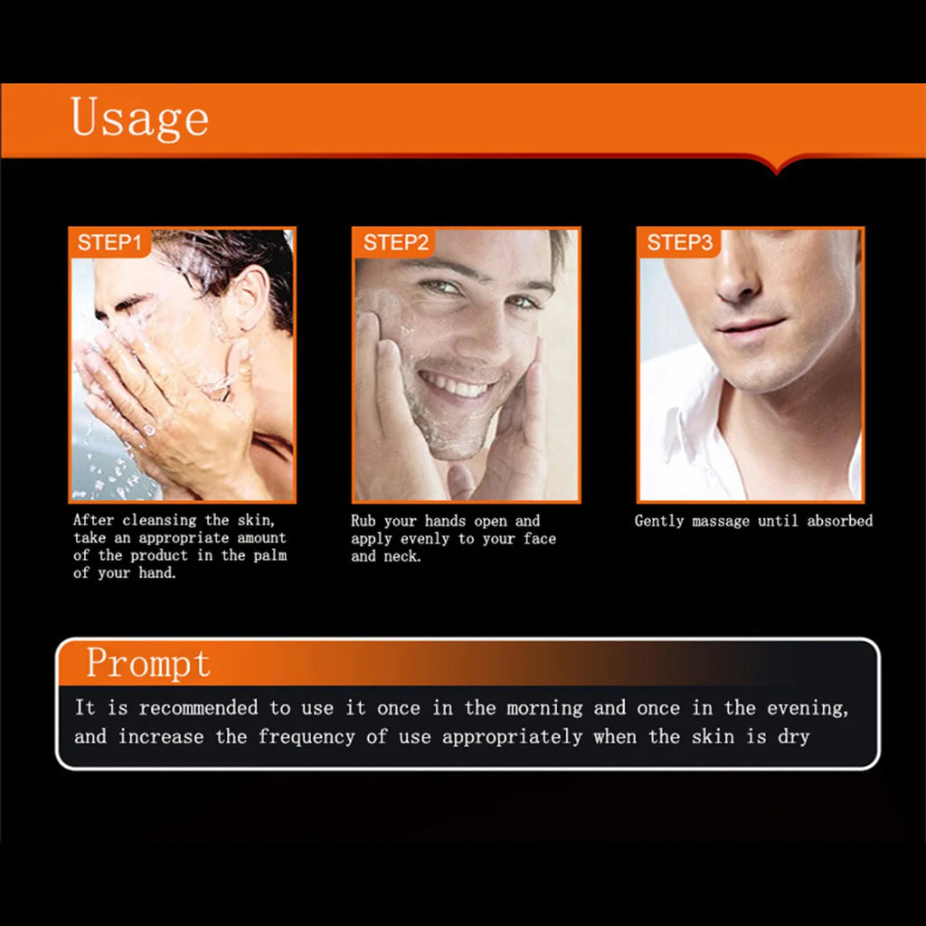Men's Oil Control and Moisturizing Face Cream Hydrating Anti-Aging Smooth Wrinkles Shrink Pores Whitening Facial Men Skin Care