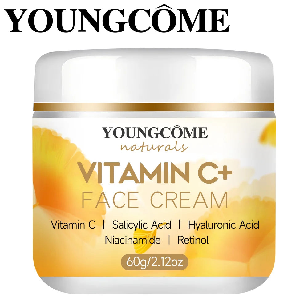 YOUNGCOMEN Vitamin C Face cream Retinol Moisturizing Firming Hyaluronic Lightening Repairing Smooth Skincare Whitening Creams