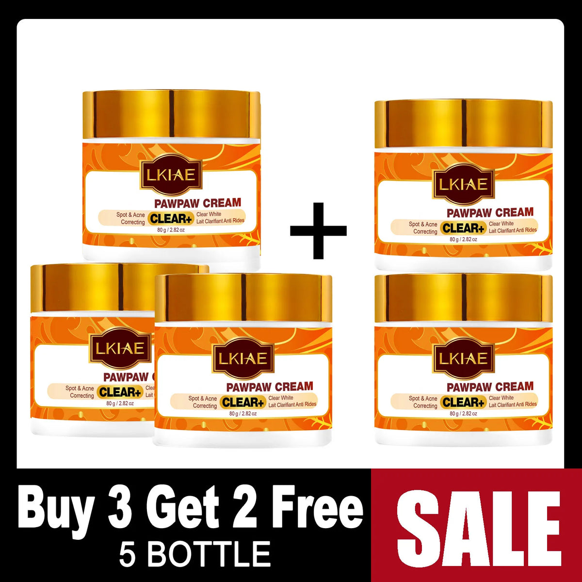 LKIAE Brightening Skin Care Set For All Skin Types, Fade Dark Spots, Melanin, Hydrating, Moisturizing, Daily Beauty Cosmetic